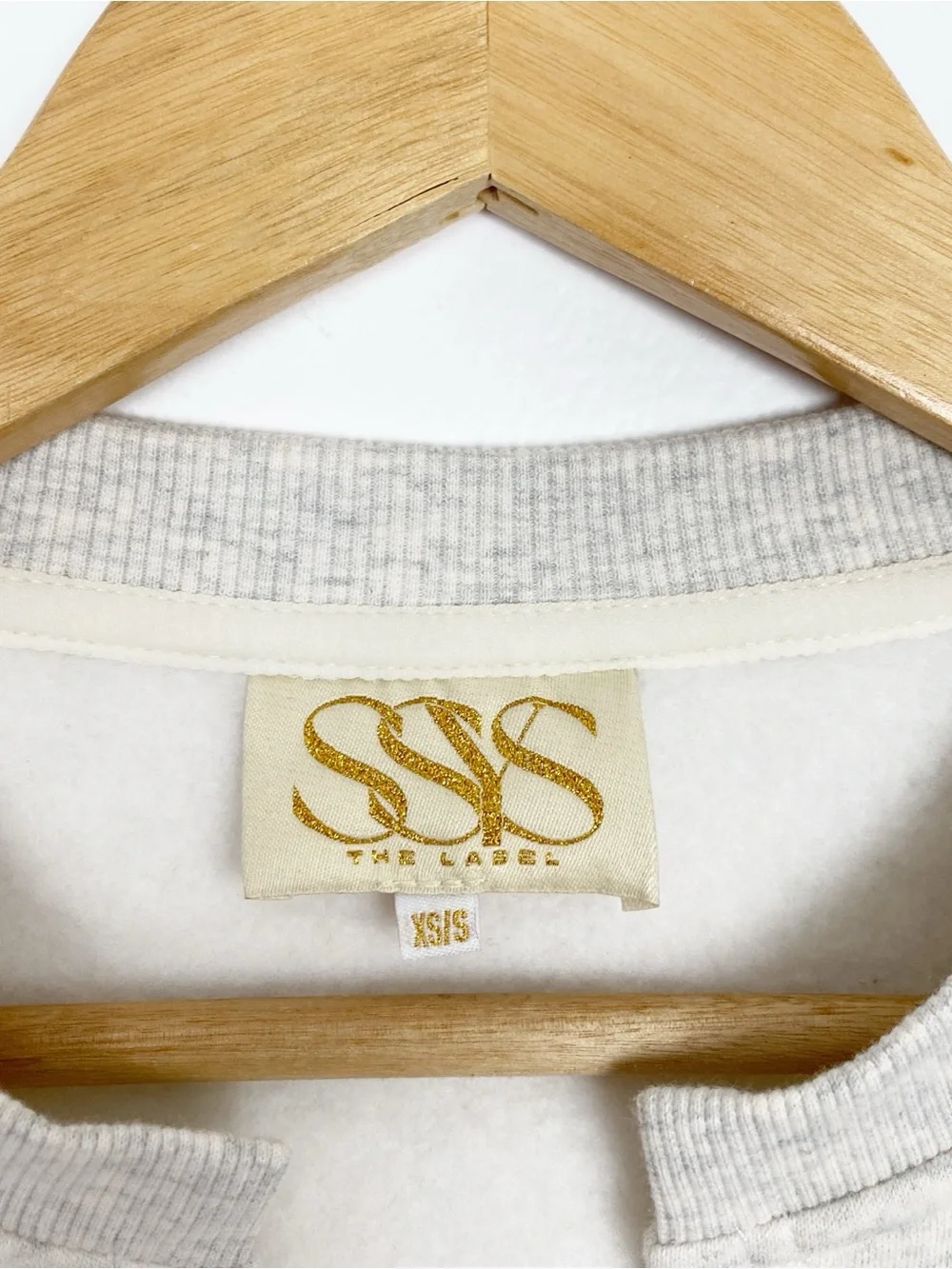SSYS The Label Sweatshirt Cardigan Women's Size XS/Small Fleece Line Open Front